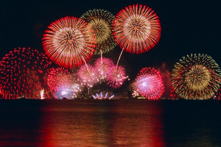 fireworks in the sky